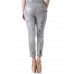 Trousers Baggy Leather effect Sexy Woman J2373